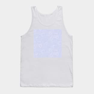 Lilac Line Art Tank Top